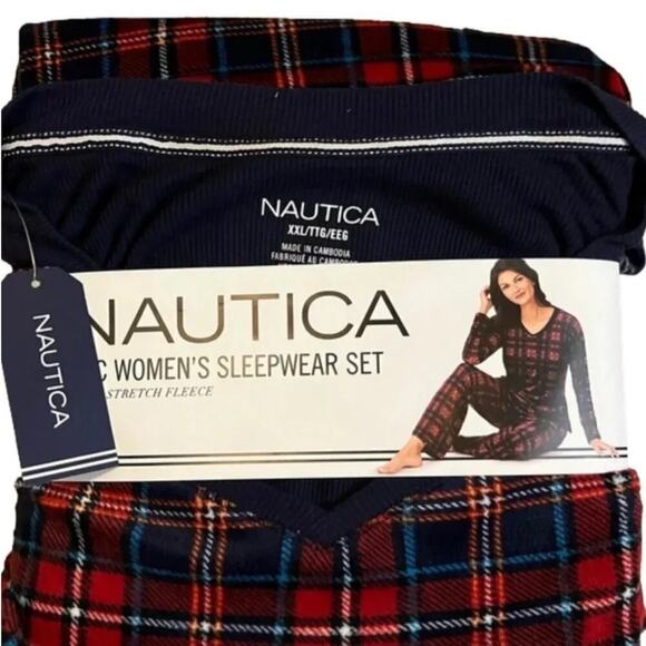 Nautica Other - Nautica Women's Pajama Set Fleece Size XXL NWT